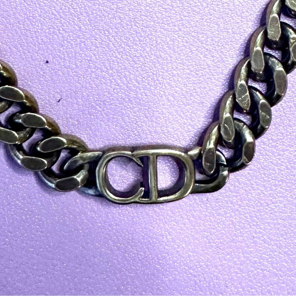 Repurposed DIOR Charm Choker Necklace - Picture 1 of 4